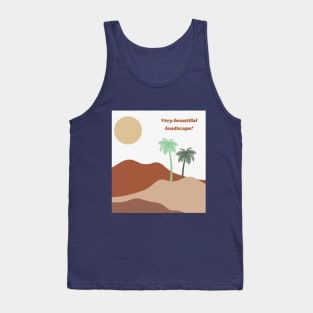 Abstract Desert Landscape Tank Top